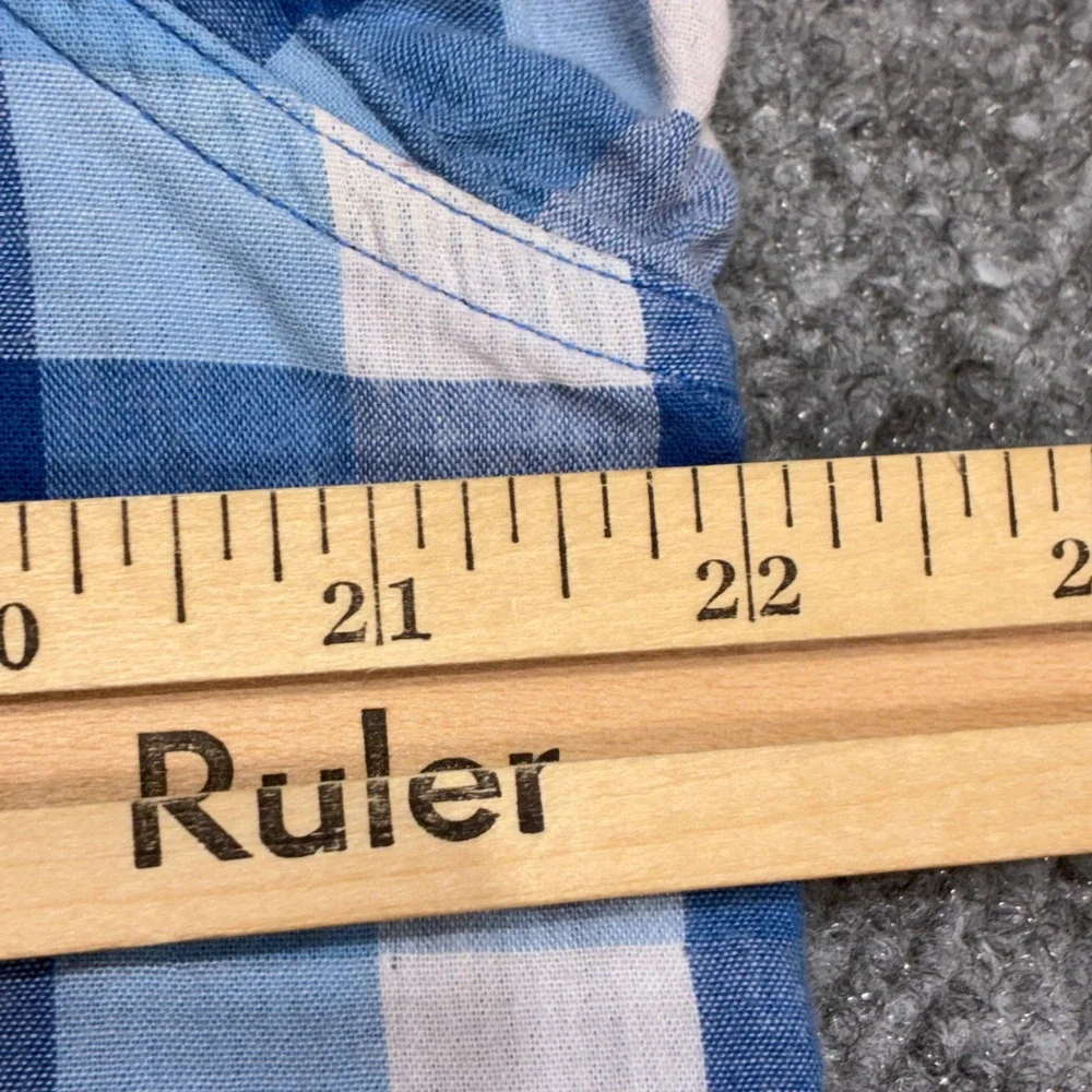 Mountain Khakis Shirt Mens M Blue Buffalo Check Button Down Long Sleeve Outdoor‎